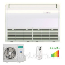 Інверторні КОНДИЦІОНЕР спліт-системи напольно-стельові ТИПУ HISENSE HEAVY DC INVERTER AUV-24UR4SFA3