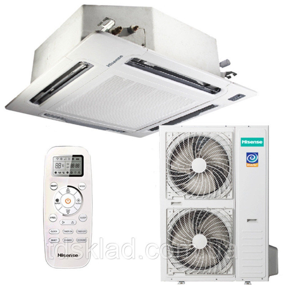 Інверторні КОНДИЦІОНЕР спліт-системи КАСЕТНОГО ТИПУ HISENSE HEAVY DC INVERTER AUC-48UR6SPHB3